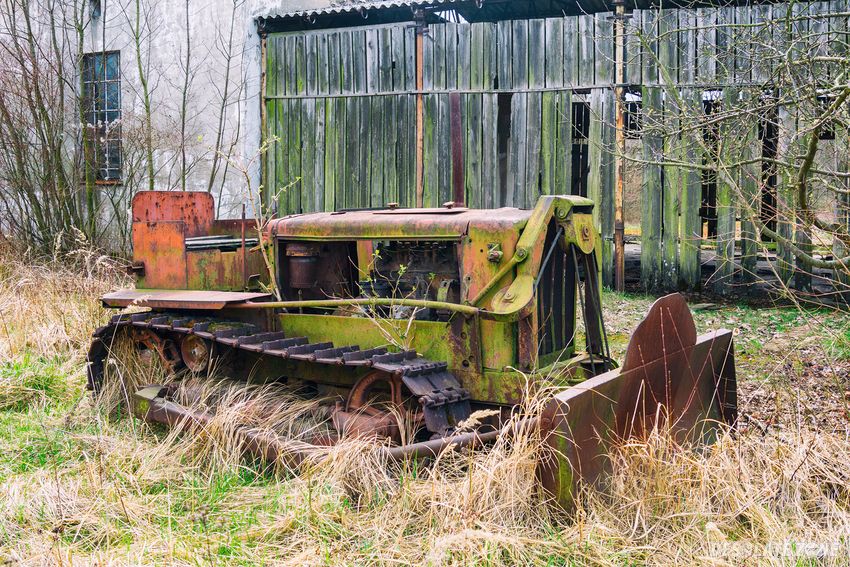 Opuszczona cegielnia.