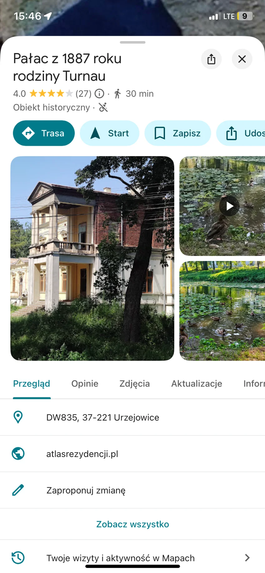 Pałac w urzejowicach