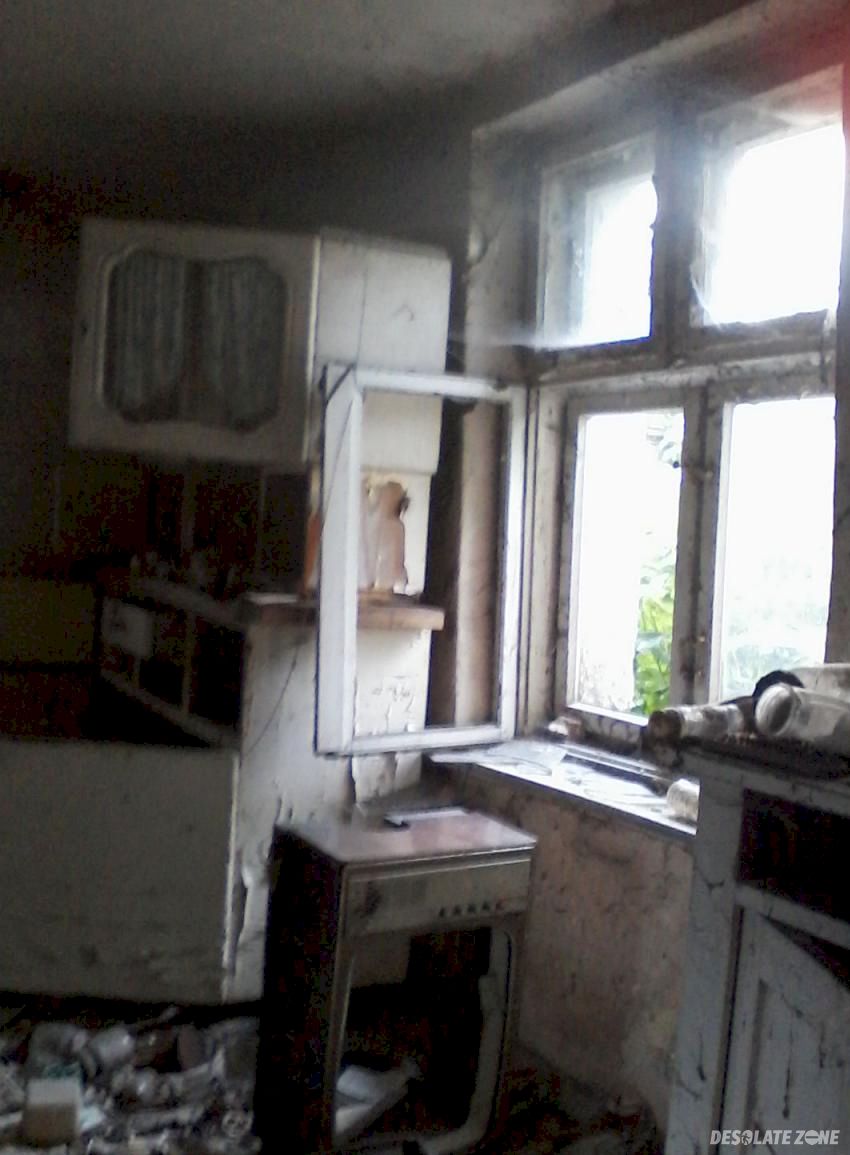 Opuszczony budynek, stare siołkowice