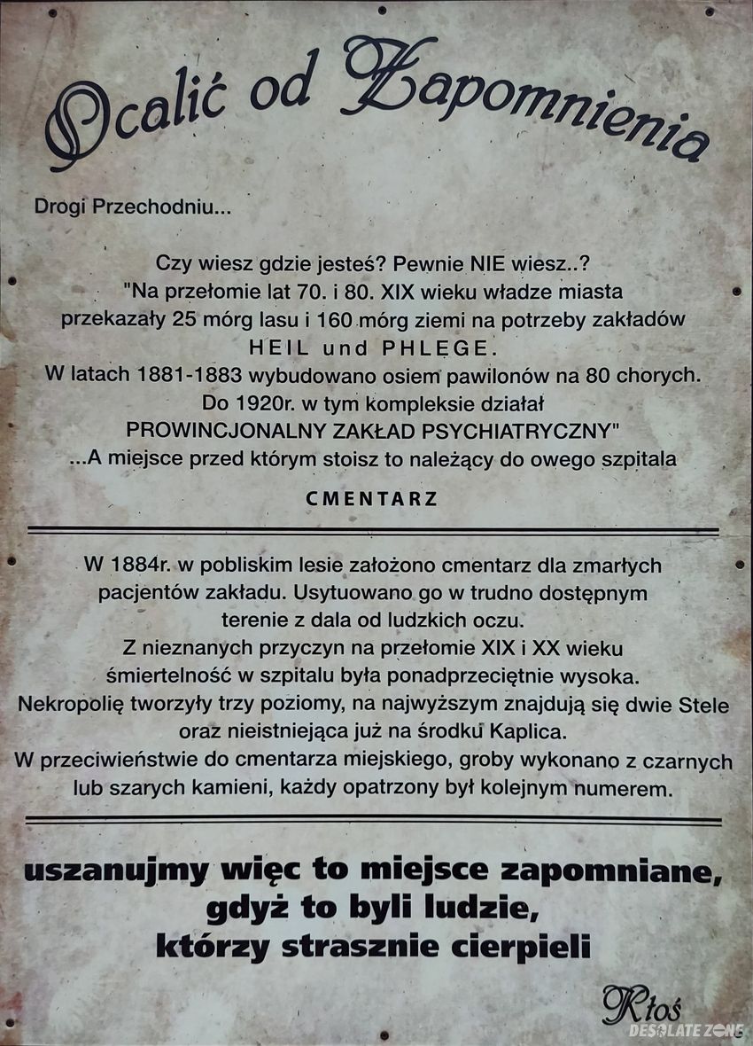 Przedwojenny cmentarz szpitala psychiatrycznego, wejherowo