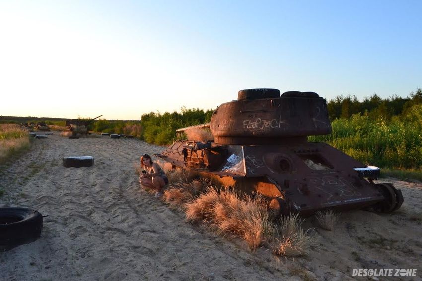 Czołgi na poligonie jagodne