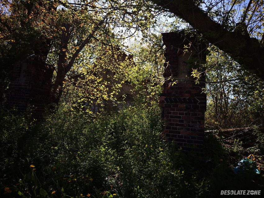 Opuszczone gospodarstwo rolne, kamieniec