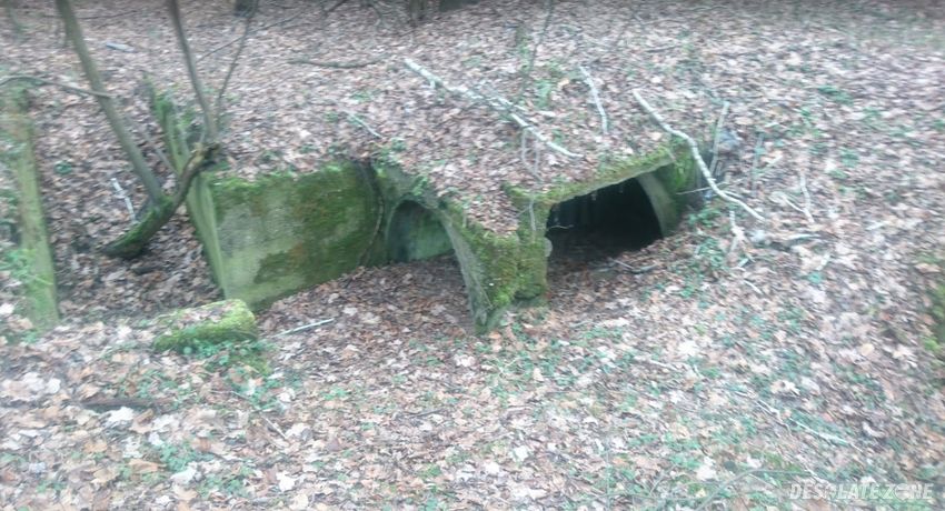 Schron i szczelina przeciwlotnicza przy obozie justiz strafgefangenenlager, kędzierzyn- koźle