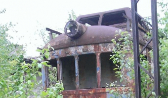 Tabor kolejowy, wagon rewizyjny SR51, Gliwice,