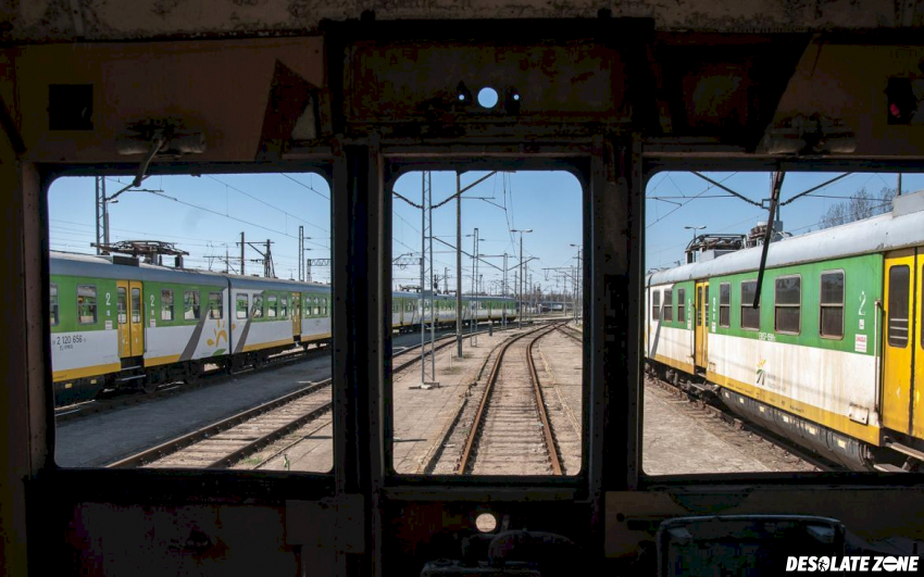 Opuszczone wagony pociągów p k p, warszawa